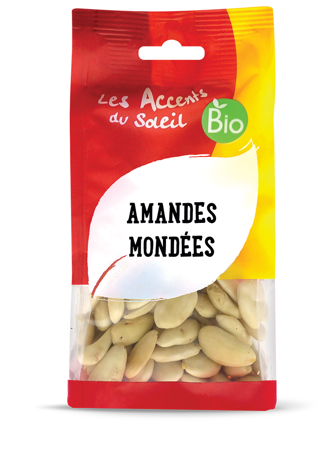 Amandes mondées bio - Les accents du soleil