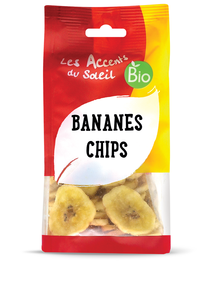 Banane séchée sucrée rondelle bio