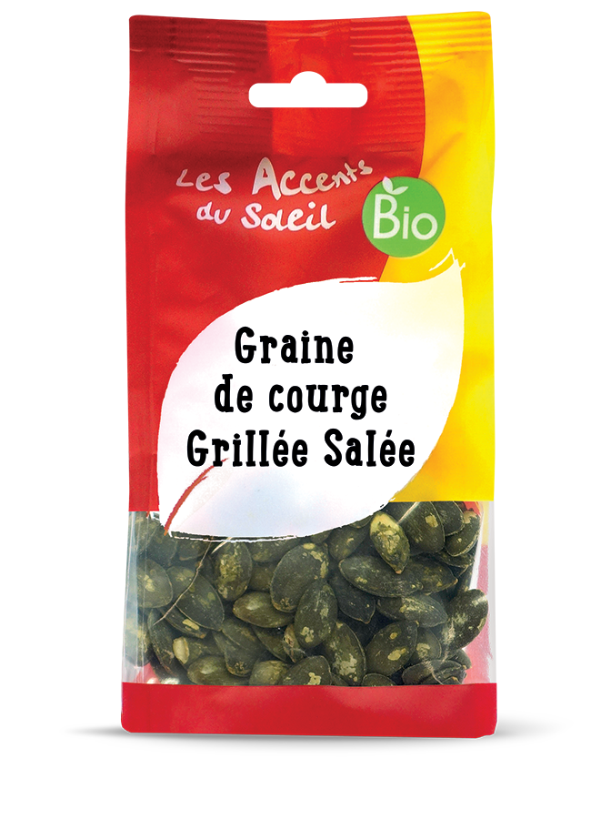 Graine de courge grillée et salée