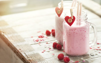 Smoothie rafraîchissant à la graine de chia et framboises